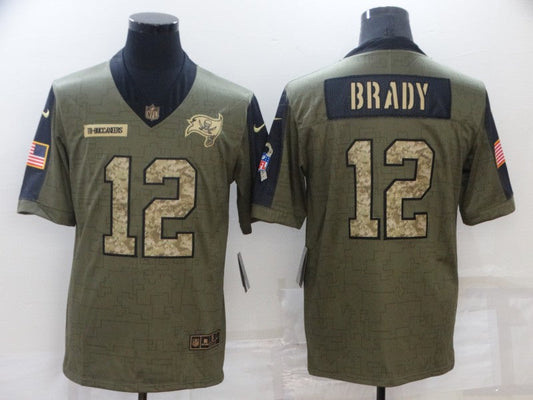 Men's Tampa Bay Buccaneers Tom Brady #12 Brown Game jersey
