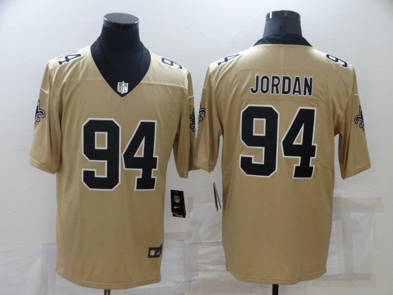 Men's New Orleans Saints Cameron Jordan #94 Gold Inverted Game jersey