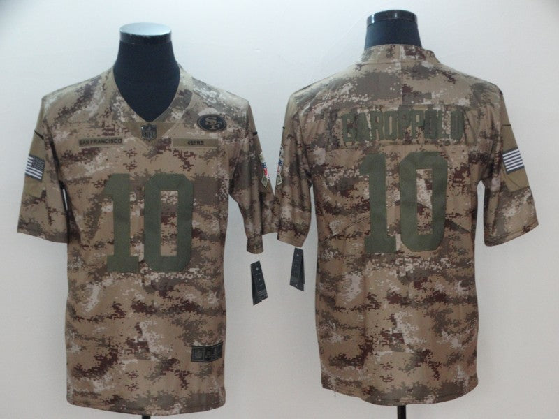 Men's San Francisco 49ers Jimmy Garoppolo #10 Camouflage Game jersey