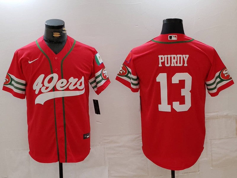 Men's San Francisco 49ers Brock Purdy #13 Scarlet Player Game jersey