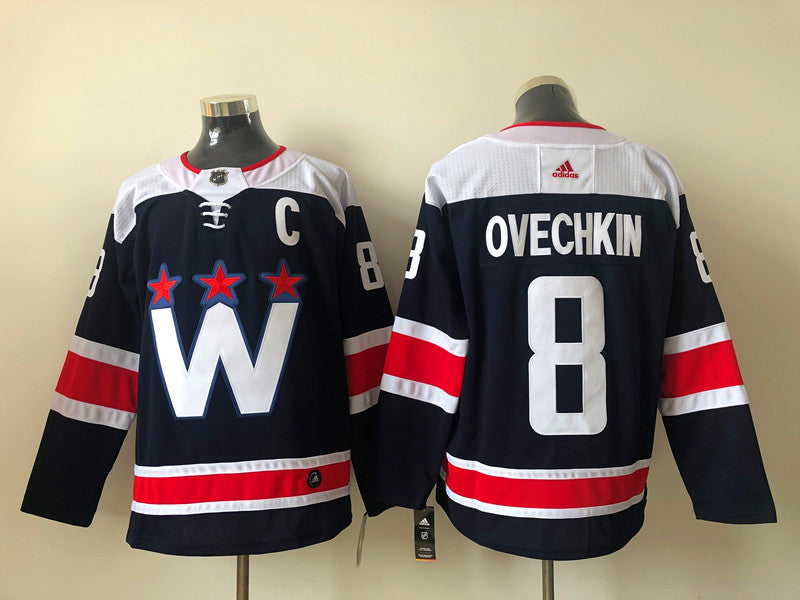 Men's Washington Capitals Alexander Ovechkin #8 Navy Home Breakaway jersey