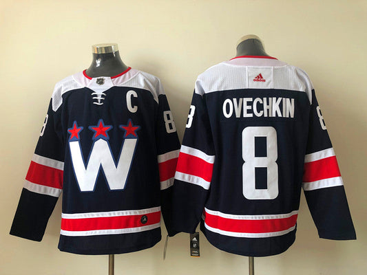 Men's Washington Capitals Alexander Ovechkin #8 Navy Home Breakaway jersey