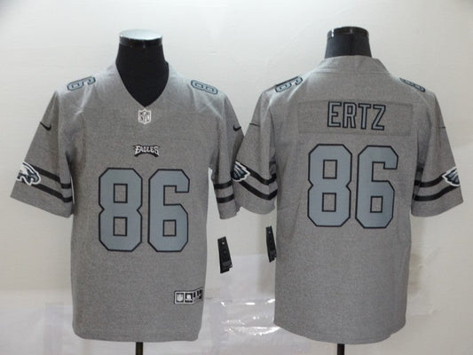 Men's Philadelphia Eagles Zach Ertz #86 Gray Game Player jersey
