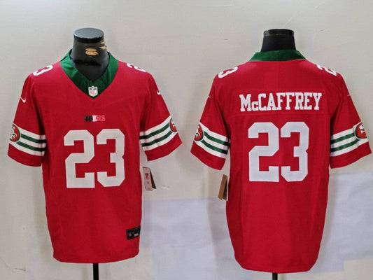 Men's San Francisco 49ers Christian McCaffrey #23 Scarlet Vapor F.U.S.E. Limited jersey