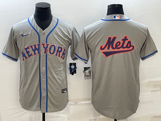 Men's New York Mets Gray Road Authentic Team jersey
