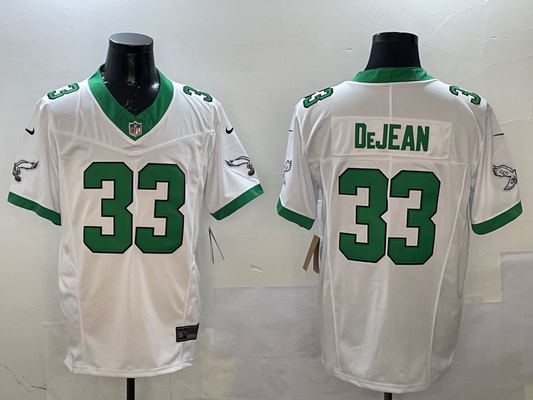 Men's Philadelphia Eagles Cooper DeJean #33 White Game jersey