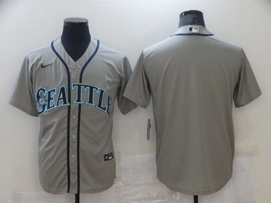 Men's Seattle Mariners Gray Replica Blank jersey