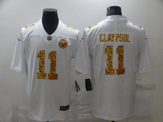 Men's Pittsburgh Steelers Chase Claypool #11 White Game Player jersey