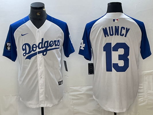 Men's Los Angeles Dodgers Max Muncy #13 White Limited jersey