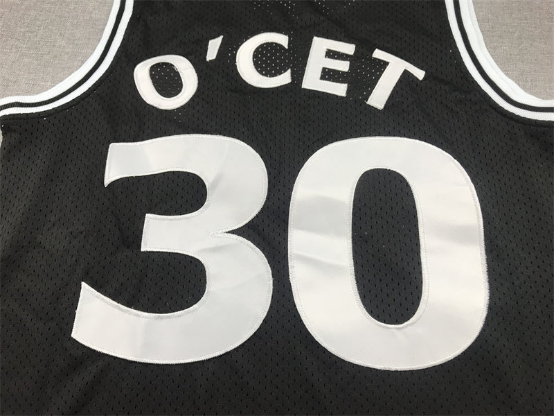 Men's Perc O'Cet #30 Movie Black Basketball Jersey