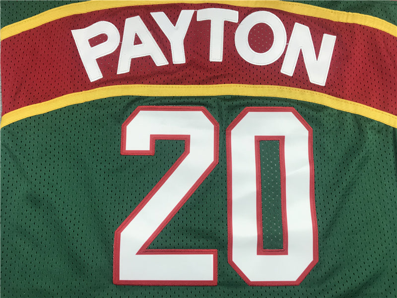 Men's Seattle Supersonics Gary Payton #20 Green Throwback Swingman Jersey