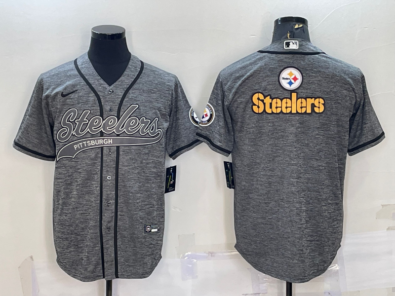Men's Pittsburgh Steelers Gray Fashion jersey
