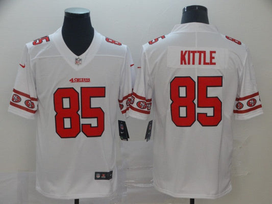 Men's San Francisco 49ers #85 George Kittle White Player Game jersey