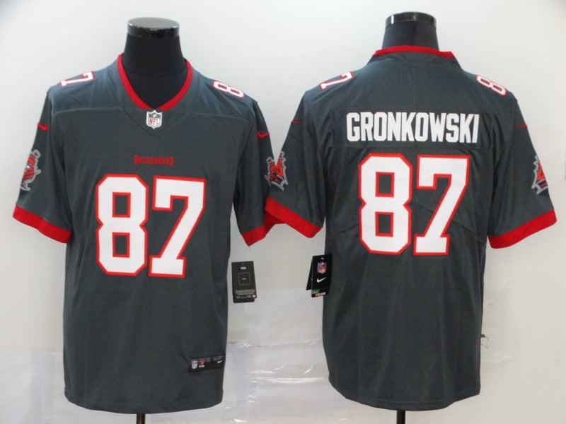Men's Tampa Bay Buccaneers Rob Gronkowski #87 Gray Vapor Limited jersey