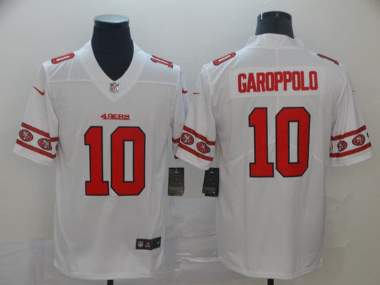 Men's San Francisco 49ers Jimmy Garoppolo #10 White Alternate Game jersey