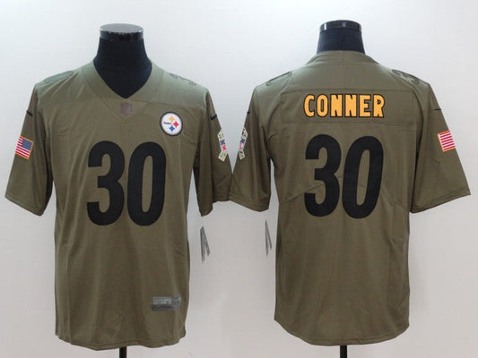 Men's Pittsburgh Steelers James Conner #30 Brown Alternate Game jersey
