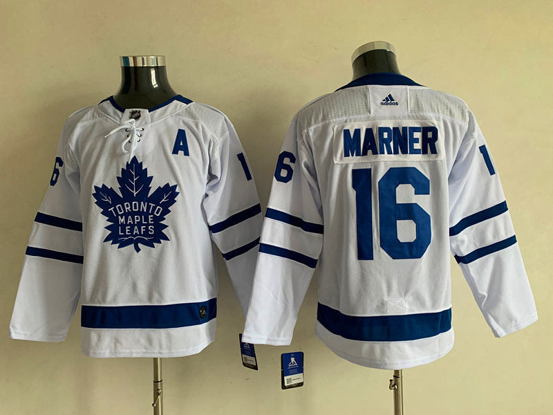Men's Toronto Maple Leafs Mitch Marner #16 White Player Game jersey