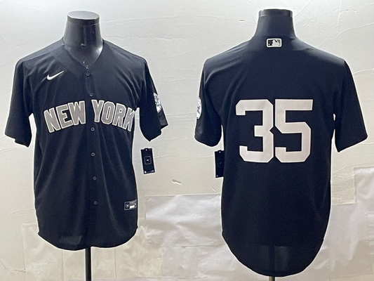 Men's New York Yankees Cody Bellinger #35 Black Replica Team jersey