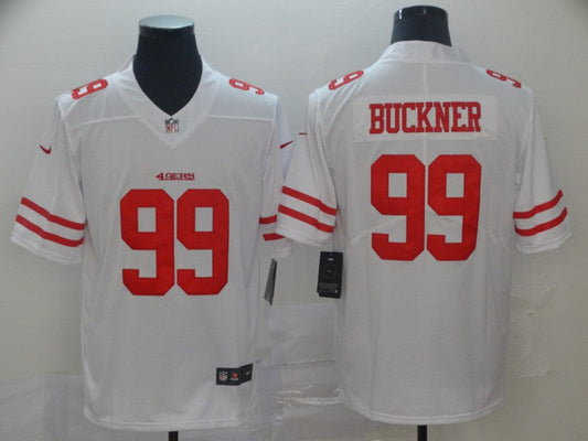 Men's San Francisco 49ers DeForest Buckner #99 White Game Player jersey