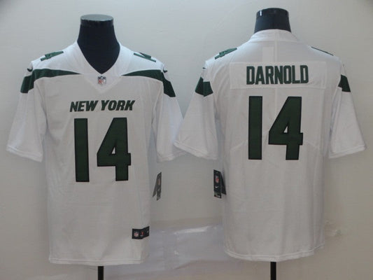 Men's New York Jets Sam Darnold #14 White Game jersey