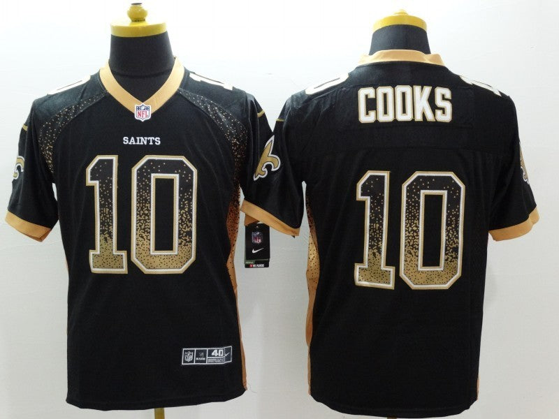 Men's New Orleans Saints Brandin Cooks #10 Black Game jersey