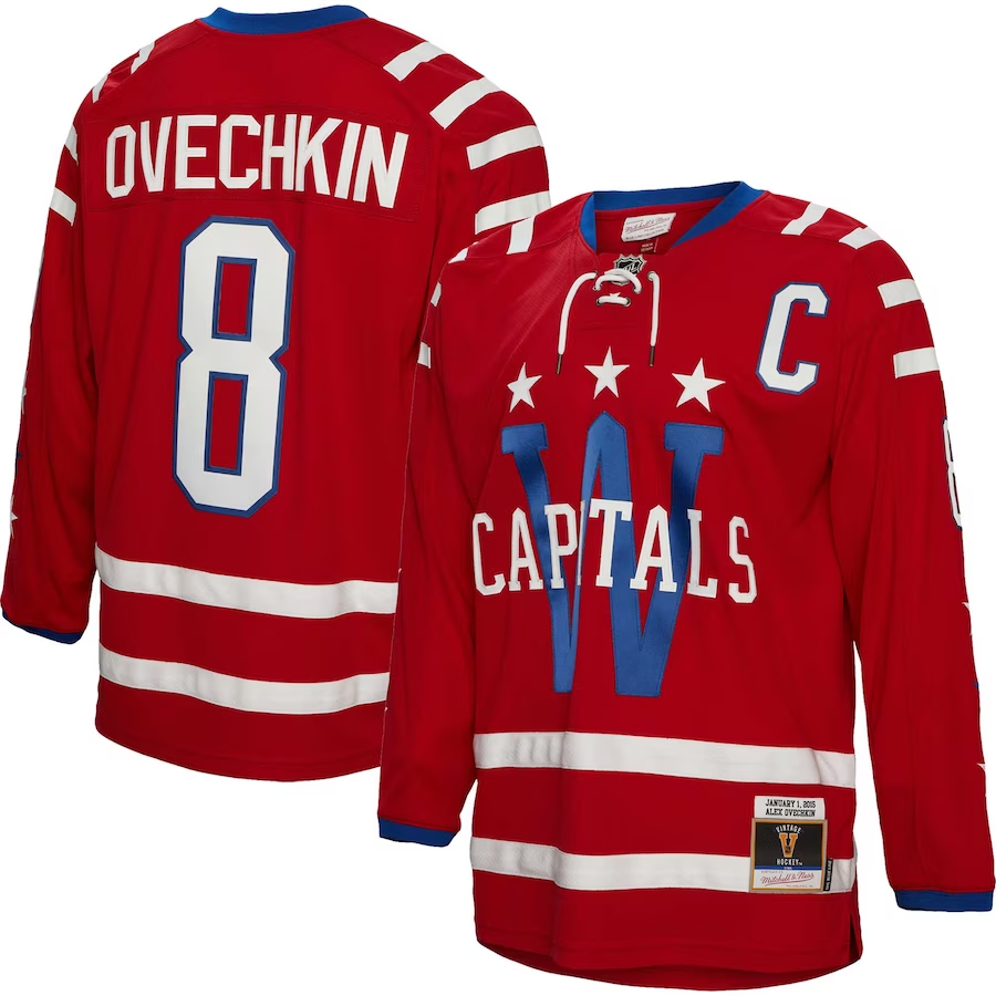 Men's Washington Capitals Alexander Ovechkin #8 Red Player jersey