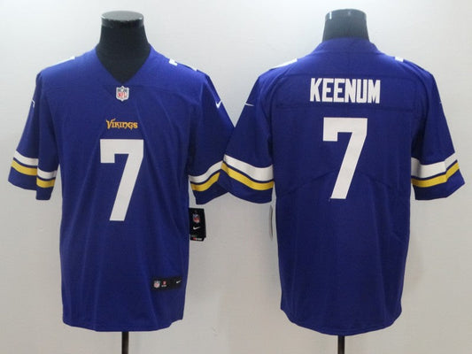 Men's Minnesota Vikings Case Keenum #7 Purple Game jersey