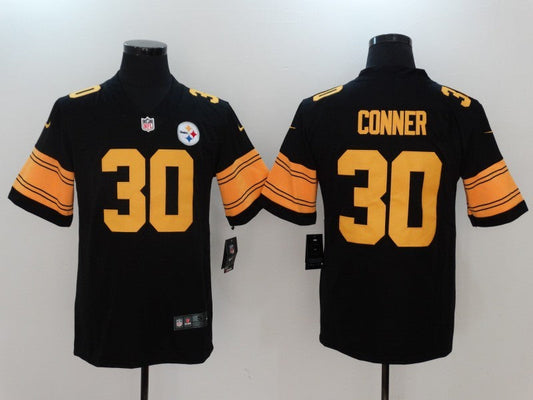 Men's Pittsburgh Steelers James Conner #30 Black Alternate Legend jersey