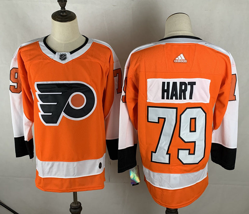Men's Philadelphia Flyers Carter Hart #79 Orange Player jersey