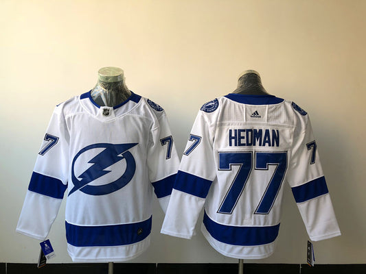 Men's Tampa Bay Lightning Victor Hedman #77 White Home Breakaway jersey