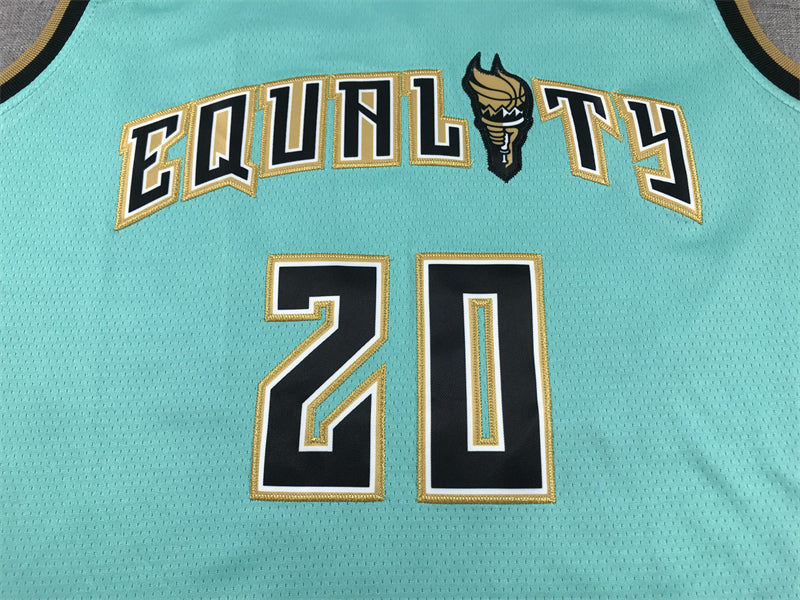 Men's New York Liberty Sabrina Ionescu #20 Teal Replica Player Jersey