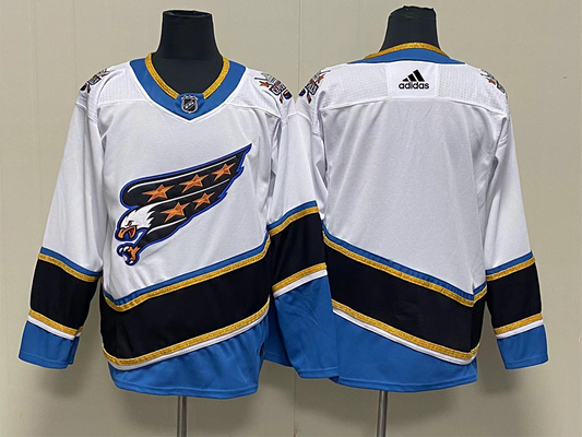 Men's Washington Capitals White Breakaway Player Game Blank jersey