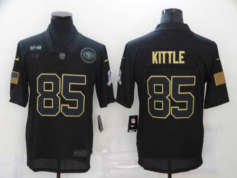 Men's San Francisco 49ers #85 George Kittle Black Alternate Game jersey