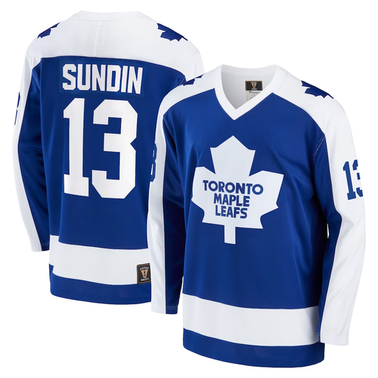 Men's Toronto Maple Leafs Mats Sundin #13 Blue Player Game jersey