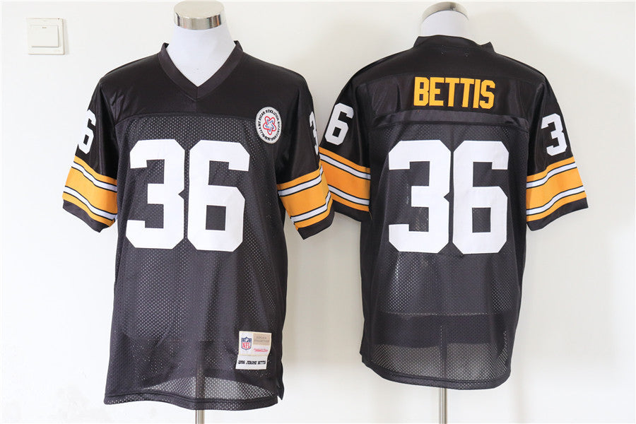 Men's Pittsburgh Steelers Jerome Bettis Mitchell & Ness Black Legacy Replica jersey