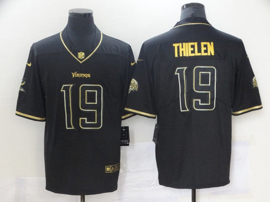 Men's Minnesota Vikings Adam Thielen #19 Black Player Game jersey