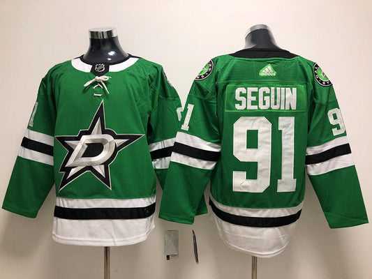 Men's Dallas Stars Tyler Seguin #91 Kelly Green Home Breakaway Player jersey