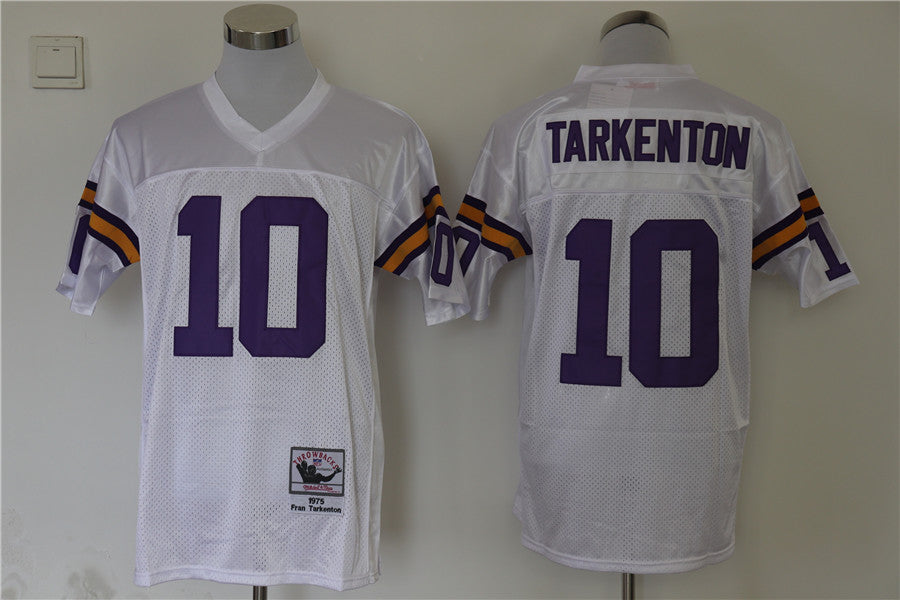 Men's Minnesota Vikings Fran Tarkenton Mitchell & Ness White Legacy Replica jersey