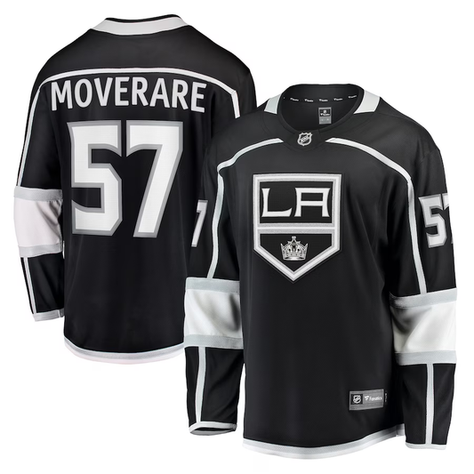 Men's Los Angeles Kings Jacob Moverare #57 Black Home Breakaway Player jersey