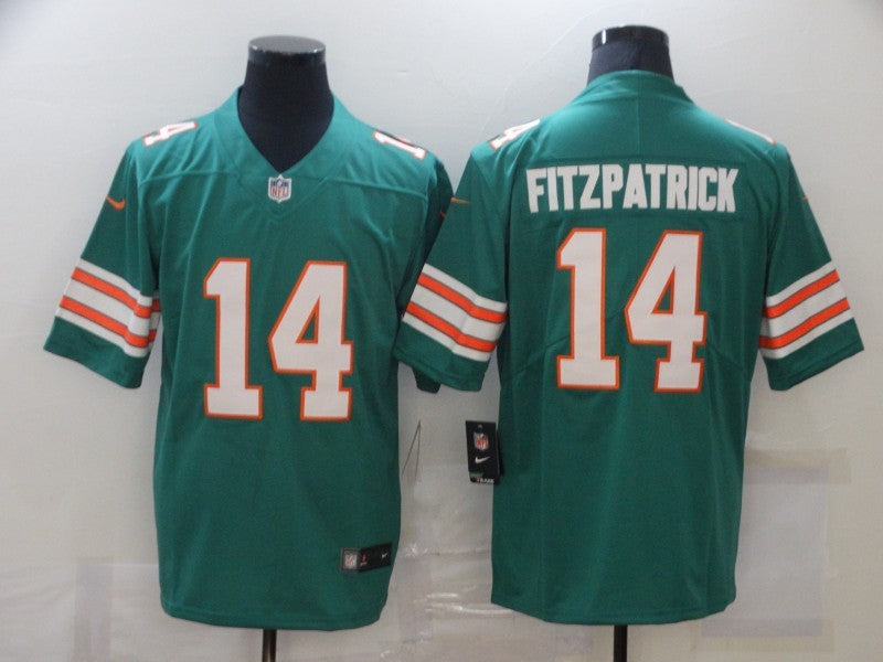 Men's Miami Dolphins Ryan Fitzpatrick #14 Green Game Player jersey