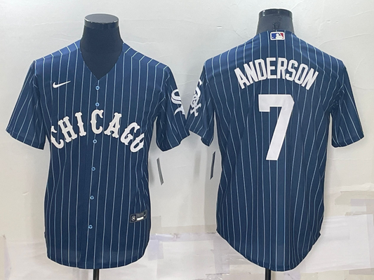 Men's Chicago White Sox Tim Anderson #7 Blue Replica Baseball jersey