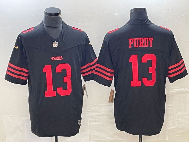 Men's San Francisco 49ers Brock Purdy #13 Black Game jersey