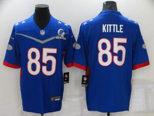 Men's San Francisco 49ers George Kittle #85 Blue ALL STAR Game jersey
