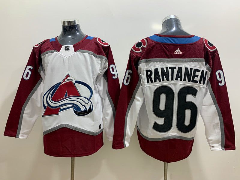 Men's Colorado Avalanche Mikko Rantanen #96 White Home Breakaway Player jersey
