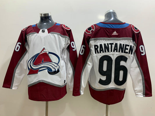 Men's Colorado Avalanche Mikko Rantanen #96 White Home Breakaway Player jersey