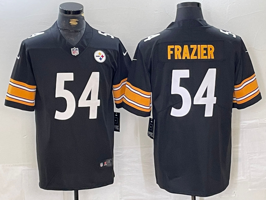 Men's Pittsburgh Steelers Zach Frazier #54 Black Game jersey