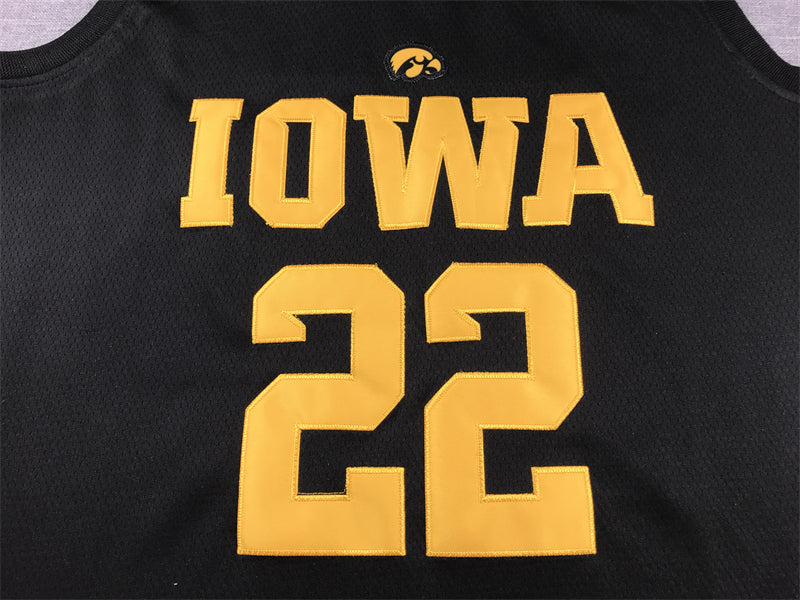 Men's Iowa Hawkeyes Caitlin Clark #22 Black Replica Game Jersey