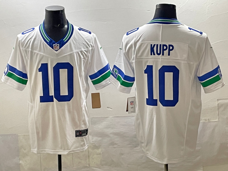 Men's Seattle Seahawks Cooper Kupp #10 White Alternate Game Jersey