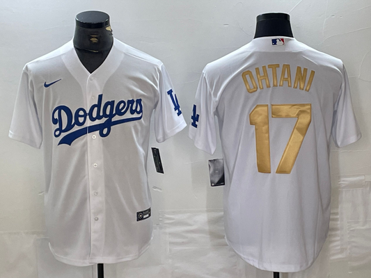 Men's Los Angeles Dodgers Shohei Ohtani White Player Game jersey