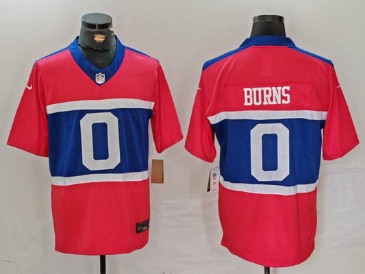 Men's New York Giants Brian Burns #0 Century Red Alternate Player Game jersey